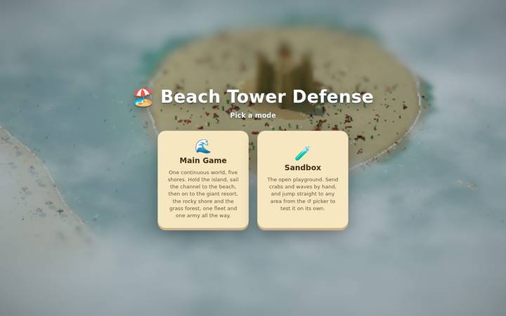 Beach Tower Defense