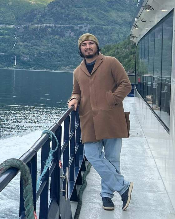 At the railing on a fjord ferry